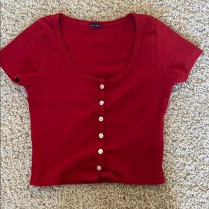 Brandy Melville Red Zelly Top